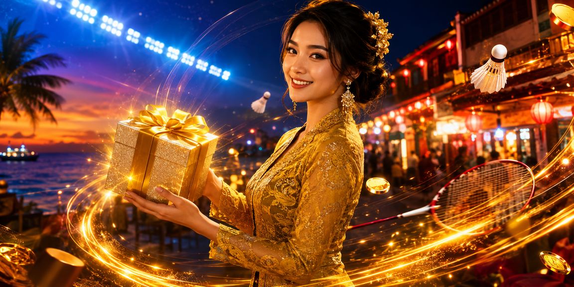 Pengguna Melaka menggunakan aplikasi kasino kfc2u dengan pakaian kebaya tradisional